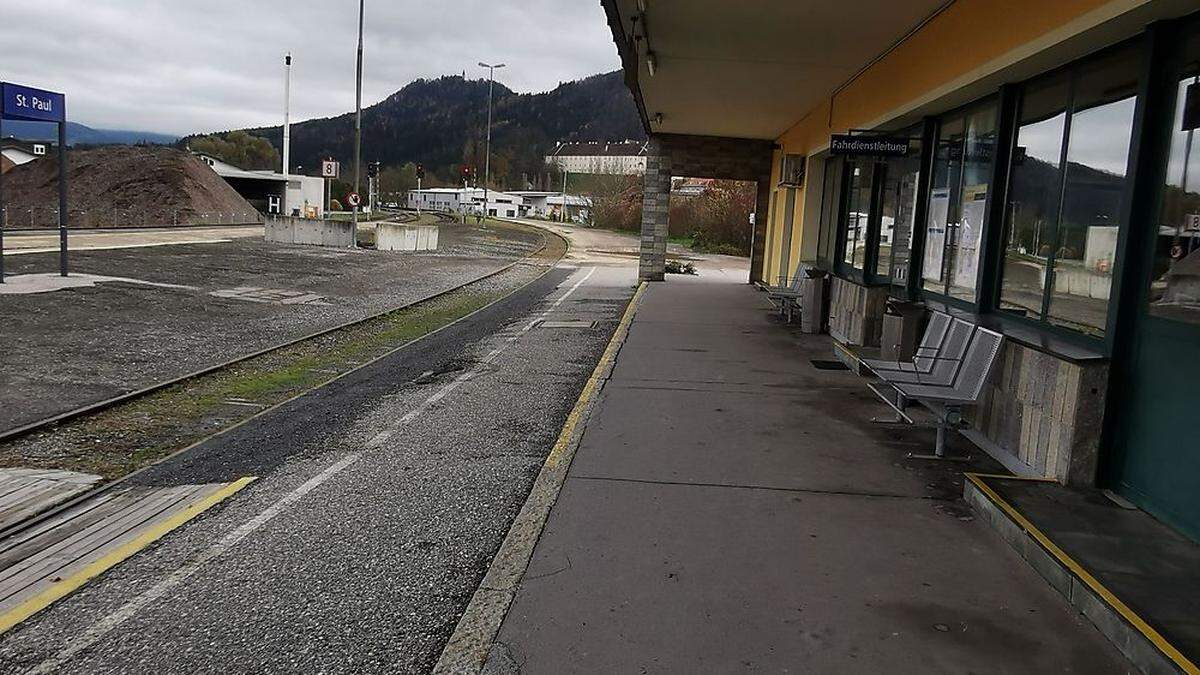 Ort des Vorfalls: der Bahnhof in St. Paul im Lavanttal