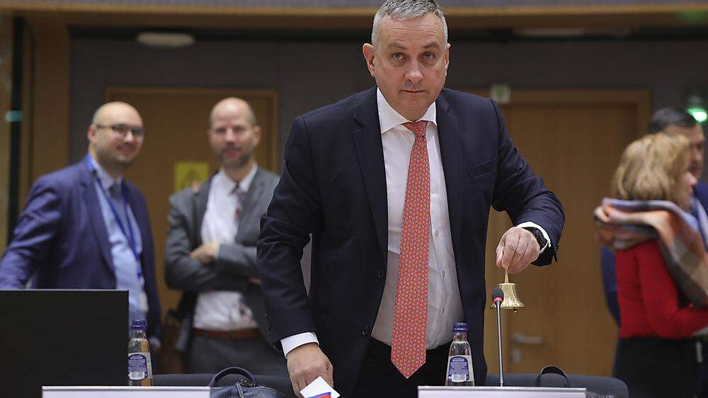 Höchste Eisenbahn für einen Kompromiss: Der tschechische Industrieminister Jozef Síkela beim Energierat in Brüssel
