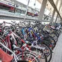 Parkplatz für Räder am Bahnhof Klagenfurt