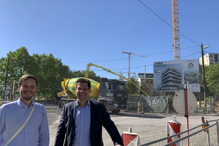 Reininghaus-Projektleiter Bernd Schrunner und Stadtbaudirektor Bertram Werle haben uns durchs Areal geführt.