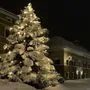 Der schneebedeckte Hauptplatz von Gmünd lockte Wintersport-Filmer an