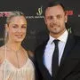 Oscar Pistorius und die von ihm getötete Reeva Steenkamp bei einer Feier im Jahr 2012
