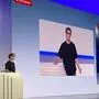 Meta-CEO Mark Zuckerberg bei der Präsentation von Meta Ray-Ban Displaybei der Meta Connect Konferenz in Menlo Park, Kalifornien | Meta-CEO Mark Zuckerberg bei der Präsentation von Meta Ray-Ban Displaybei der Meta Connect Konferenz in Menlo Park, Kalifornien