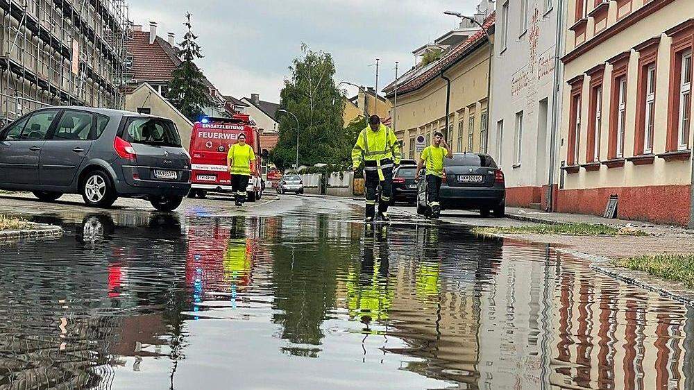 Überflutungen in Neunkirchen (NÖ)
