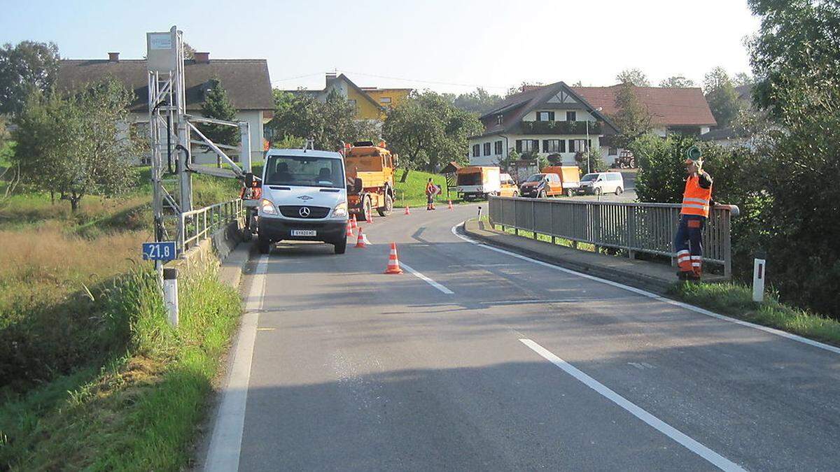 Auch die Leibenbachbrücke in Graschach wird verlegt und neu errichtet