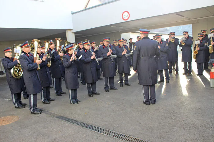 Für die musikalische Umrahmung sorgte die Polizeimusik
