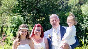 Familie Posch-Rauter: Sophie, Bianca, Harald und Ronja 