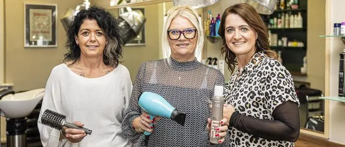Alexandra Moser (Mitte) mit ihren langjährigen Mitarbeiterinnen Christiane Korak und Dagmar Nedved