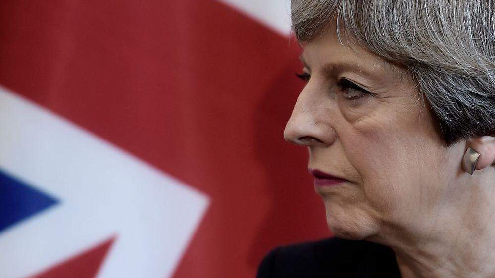 Versuchte, entschlossen zu wirken: Die wahlkämpfende Premierministerin Theresa May