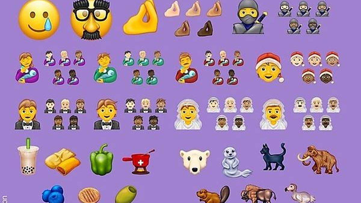 Insgesamt 117 neue Emojis werden 2020 gelauncht