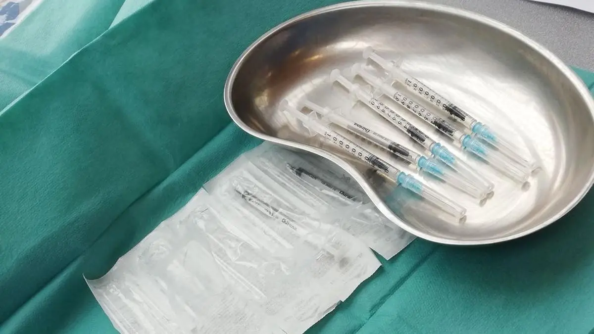 Spritzen für die Corona-Schutzimpfung