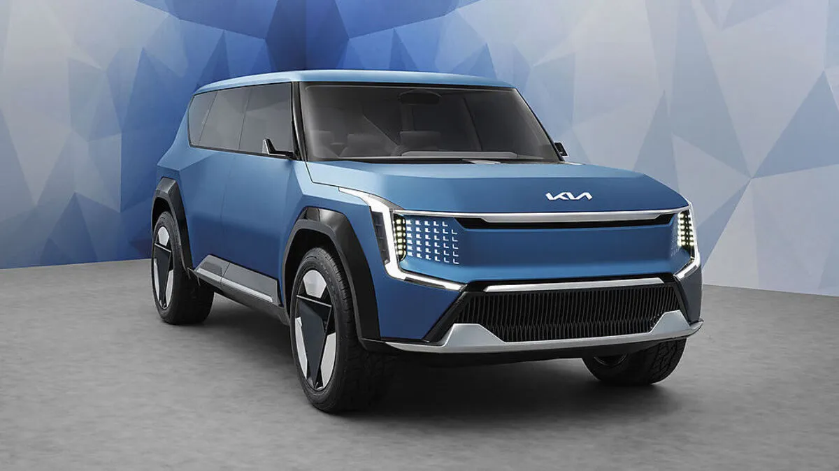Der Kia EV9 kommt vollelektrisch und mit drei Sitzreihen