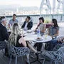 Vier Grazer Influencer im Gespräch mit Chefredakteur Hubert Patterer und den Redakteuren Bettina Schmidt, Sandra Mathelitsch und Michael Kloiber