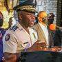 Haiti's Generaldirektor der Polizei,  Leon Charles, bei der Pressekonferenz