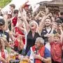Public Viewing EM Spiel Österreich Holland Neuer Platz Klagenfurt Juni 2024