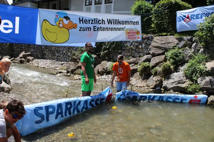 Beim großen Entenrennen...