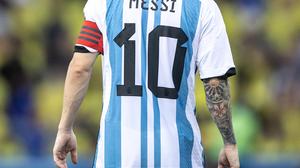 Leo Messi im Trikot von Argentinien.