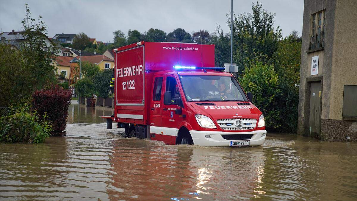 Die steirischen Feuerwehren halfen in Niederösterreich aus