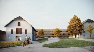 Die Landwirtschaftliche Fachschule Stiegerhof wird aufwendig saniert und modernisiert (Visualisierung)