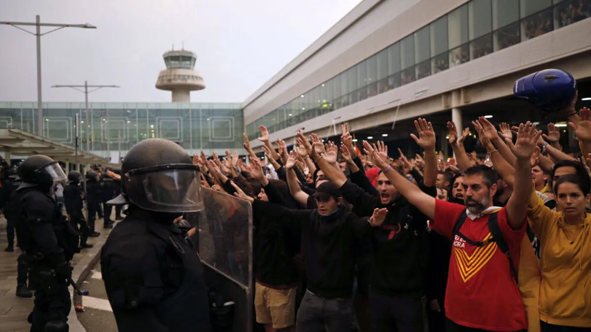 75 Verletzte bei Protesten am Flughafen von Barcelona