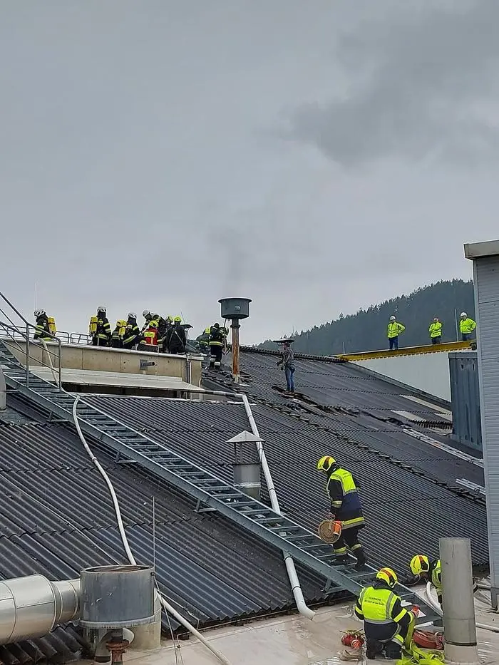 Brand bei Fundermax in St. Veit am Donnerstag