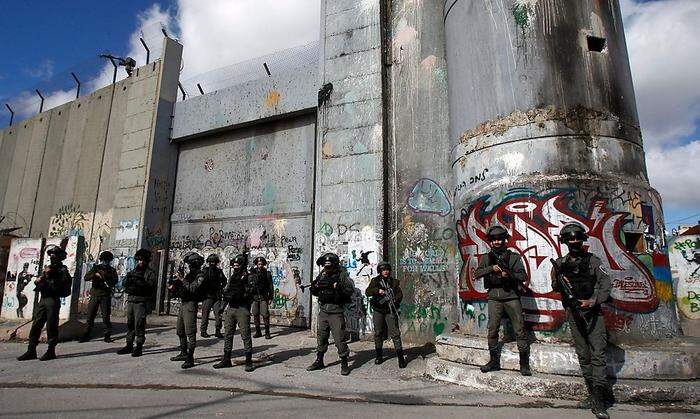 Angst vor Gewalt an der Mauer zu Israel