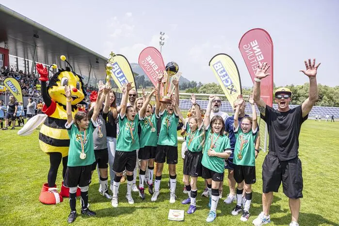 Auch bei den Mädchen gewann die VS Feldkirchen