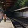 A passenger waits at Great Malvern train station as members of the Rail, Maritime and Transport union begin their nationwide strike, in Worcester, England, Tuesday June 21, 2022. Tens of thousands of railway workers walked off the job in Britain on Tuesday, bringing services grinding to a halt in the country’s biggest transit strike in three decades. (David Davies/PA via AP)
