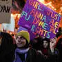 Demonstration für Frauenrechte in der Türkei