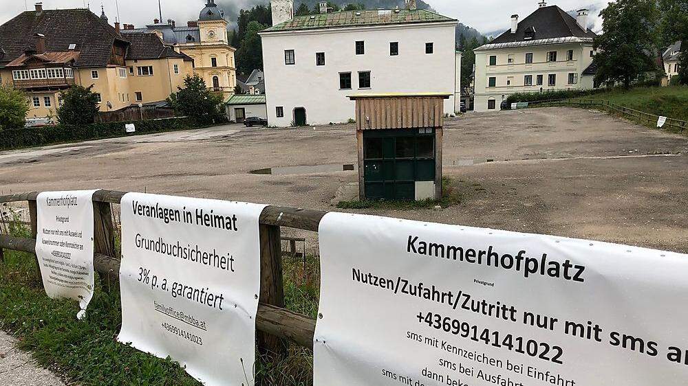 Das besagte Grundstück im Zentrum von Bad Aussee sorgt seit Monaten für Unruhe
