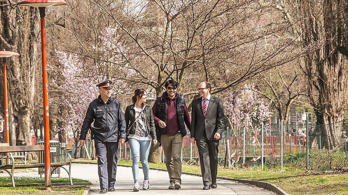 Polizei und Stadt Graz setzen im Volksgarten auf unkonventionelle Lösungen