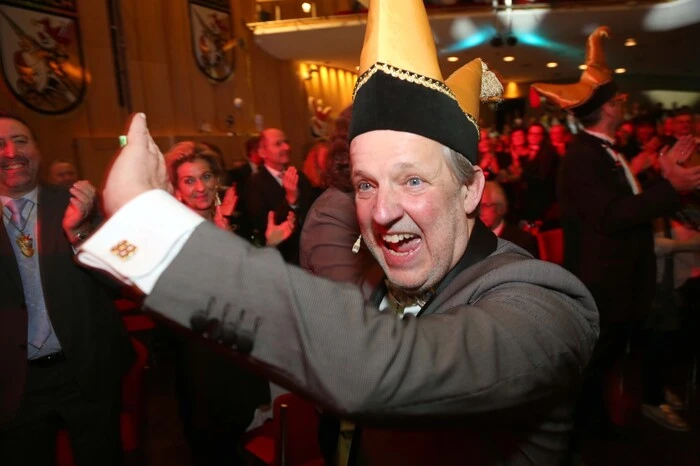 Ausgelassene Stimmung auch bei Kanzler Kuno Kunz.