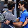 Novak Djokovic (rechts) gratulierte Dominic Thiem