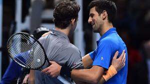 Novak Djokovic (rechts) gratulierte Dominic Thiem