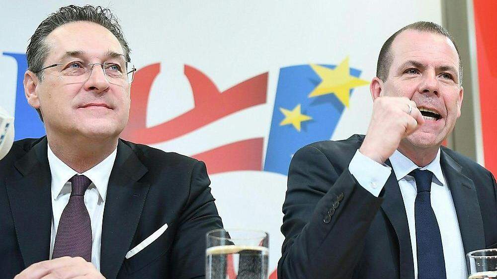 Vorerst gescheitert: FPÖ-Chef Heinz-Christian Strache und sein General Harald Vilimsky