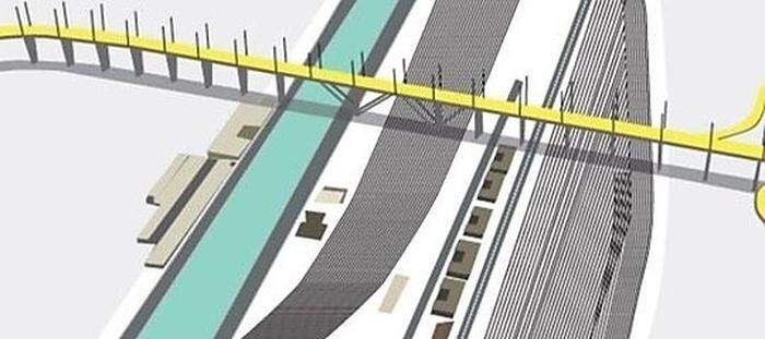 Erste Entwürfe Renzo Pianos zur neuen Brücke