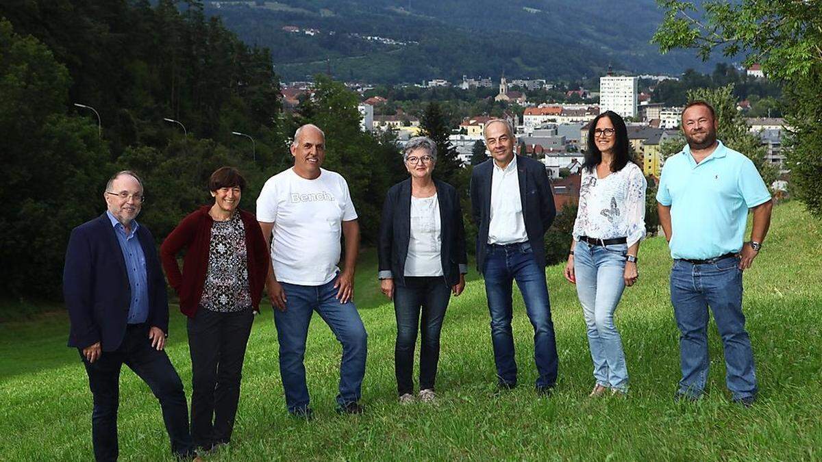 Willibald Mautner, Jutta Holl-Paris, Kurt Brenkusch, Eva Reiter, Johann Burghardt, Barbara Schmidt und Gernot Gössler