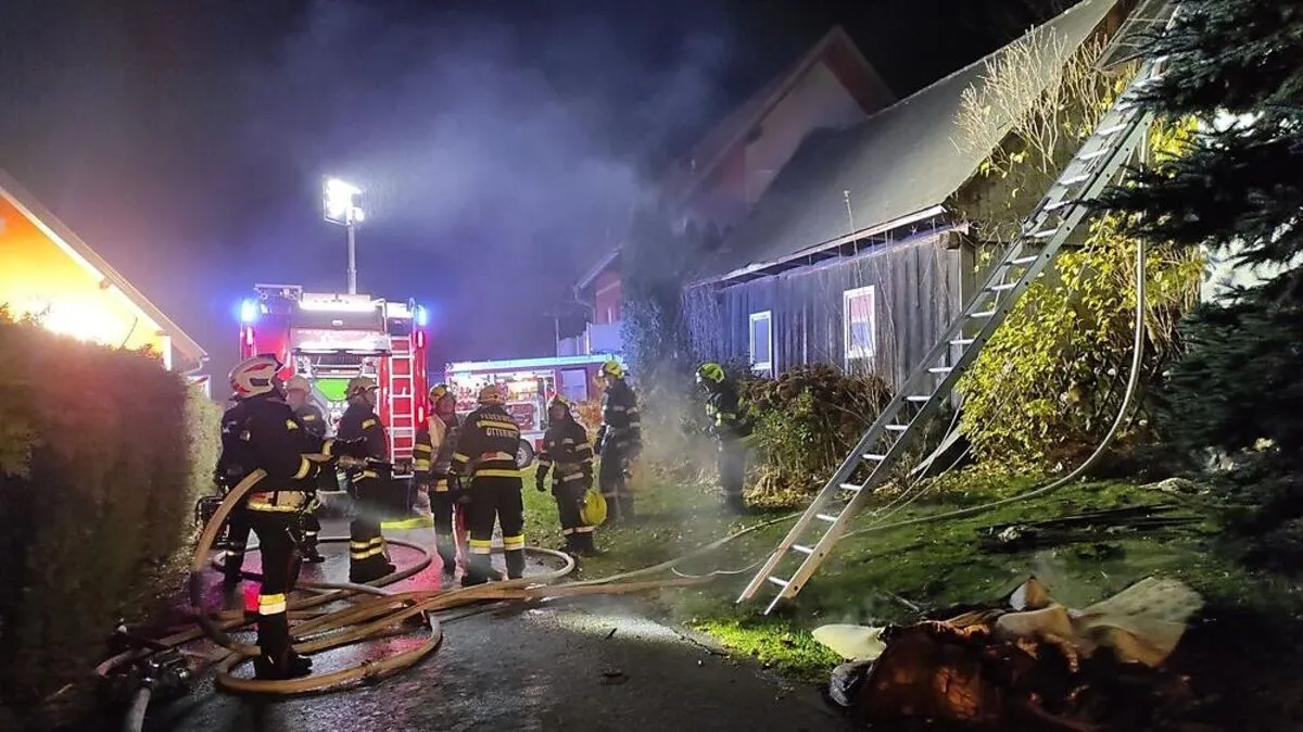 Großeinsatz für die Feuerwehren in St. Martin im Sulmtal