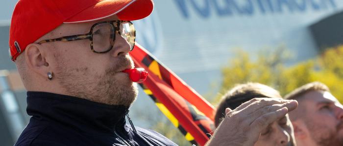 Auch am VW-Standort in Zwickau wurde zu Wochenbeginn protestiert 