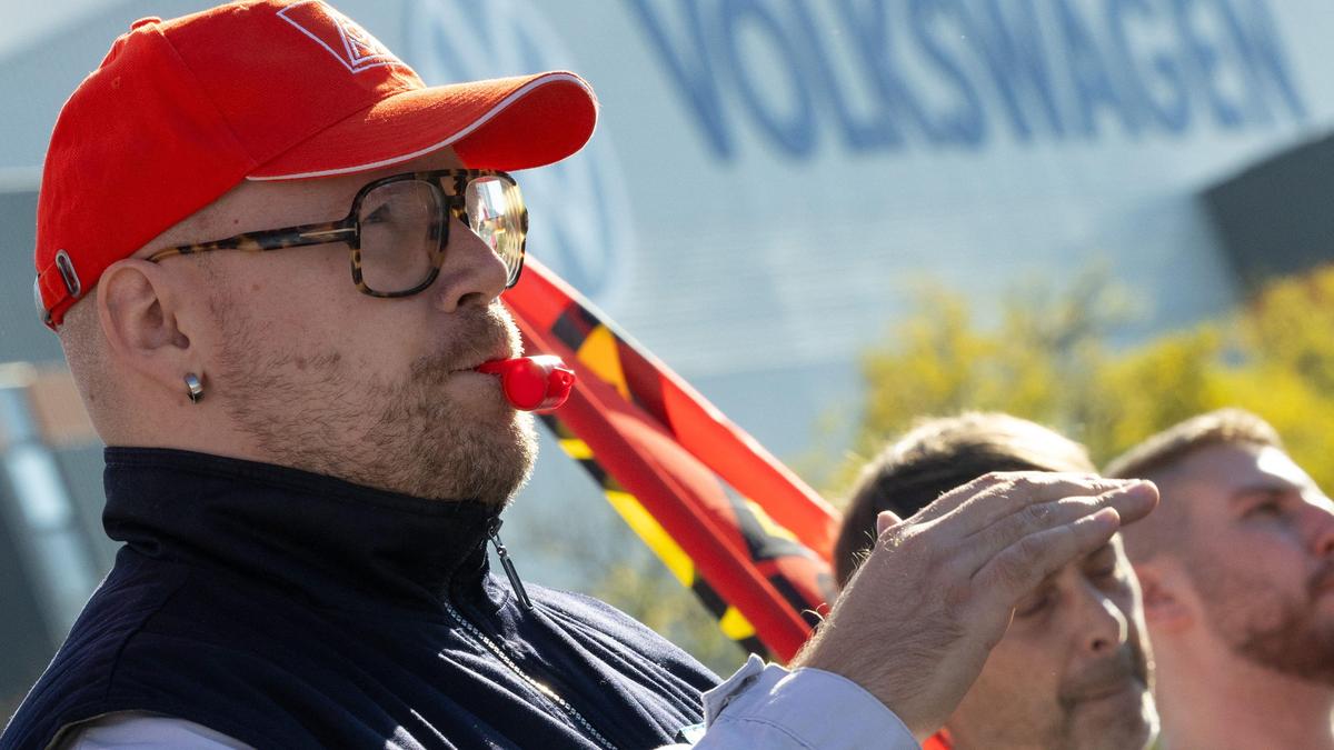 Auch am VW-Standort in Zwickau wurde zu Wochenbeginn protestiert 