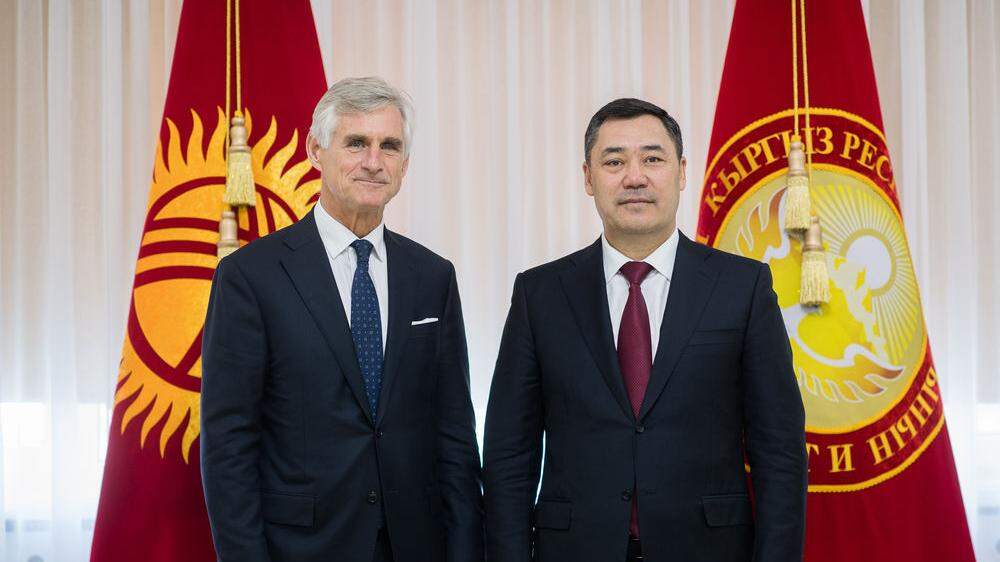 Außenminister Linhart bei Präsident Schaparow in Bischkek