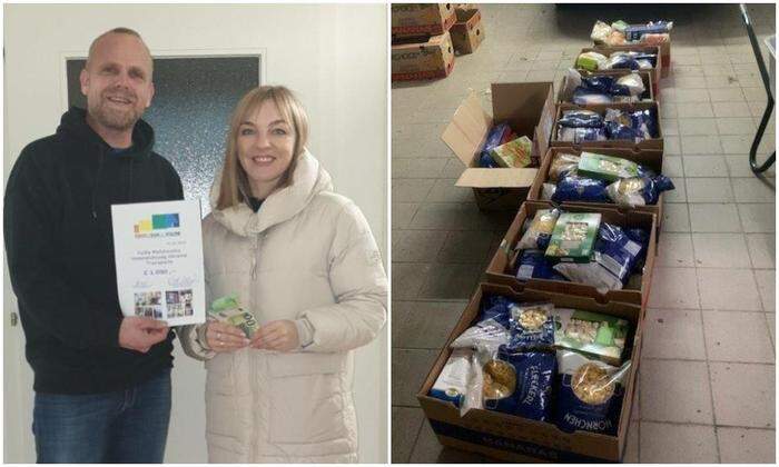 Die Ukrainerin Yuliia Malchevska und bedürftige Familien unterstützte der Verein „Gemeinsam in Stainz“ mit Geld- und Sachspenden