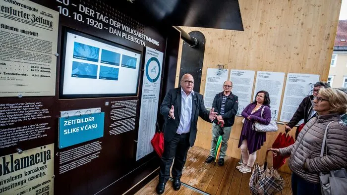 Die mobile Ausstellung ganz im Zeichen von 100 Jahre Volksabstimmung machte bis zum 31. August in der Tiebelstadt Halt.