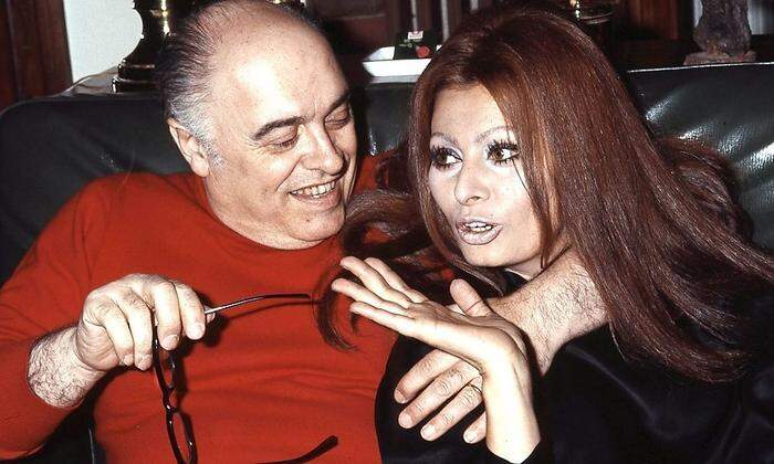 Carlo Ponti mit seiner Frau Sophia Loren