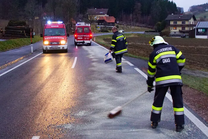 51 Feuerwehrmänner standen im Ölbinde-Einsatz.