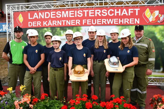 In der Mannschaft in Bronze holte sich die Feuerwehrjugend aus Schwabegg den Sieg vor Hermagor 1 und Hermagor-Kellerberg.
