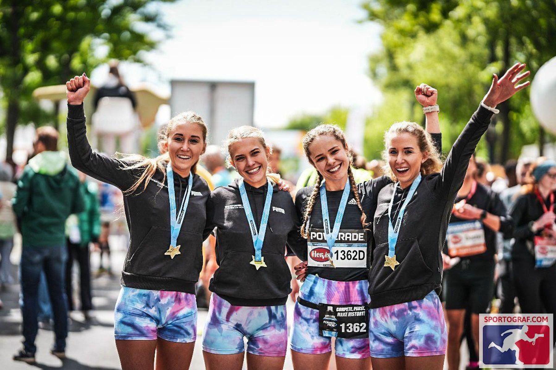 Großer Erfolg: Läuferinnen-Quartett aus dem Murtal gewinnt Staffelmarathon