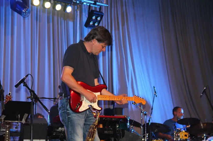 Mit dabei waren unter anderem der Gitarrist Hannes Ladinig...