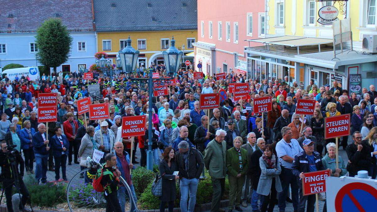 Umstrittenes Leitspital - Proteste im Vorjahr