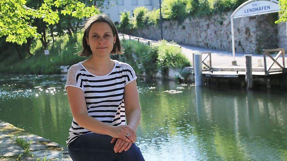 Sandra Hölbling-Inzko ist die Obfrau der Lendhauer, die im Hafen Kultur verankern wollen 